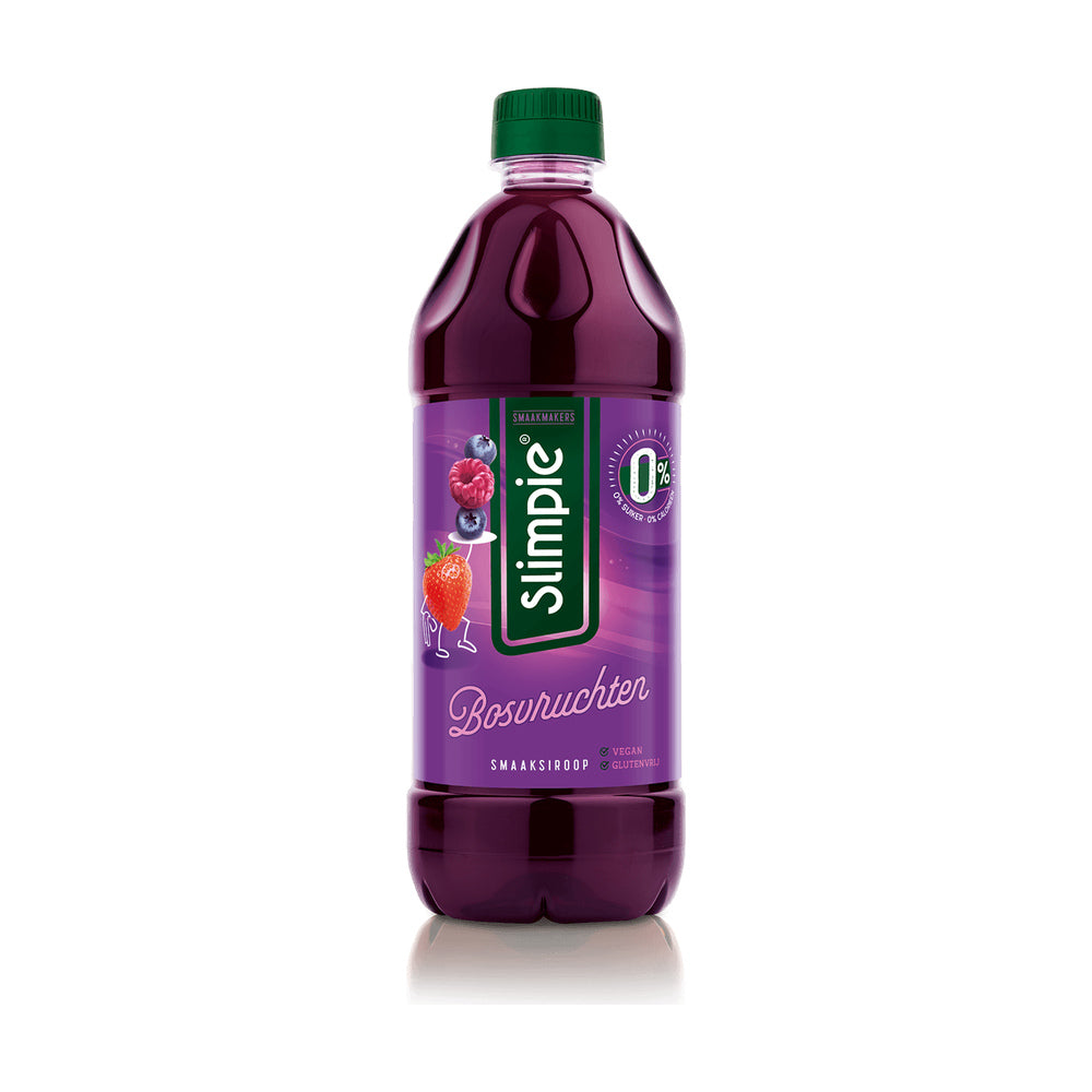 Slimpie Suikervrije siroop Bosvruchten – 650 ml